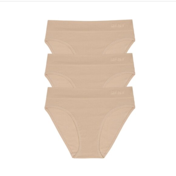 Dkny Women's Seamless Litewear Bikini Underwear 3 Pack DK5017NP3, Glow, NWT - Picture 3 of 3